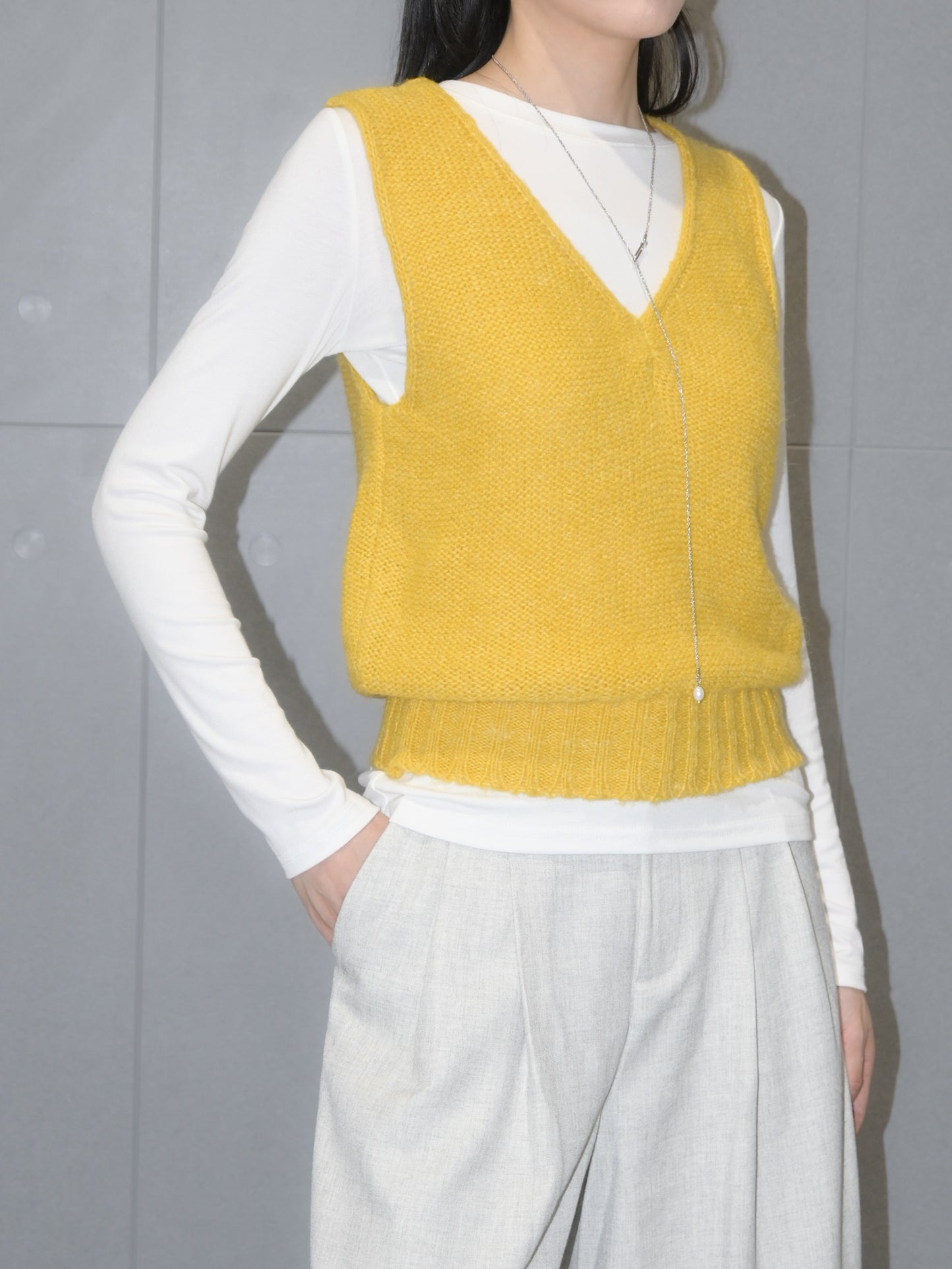 Wool Rolled Edge Vest