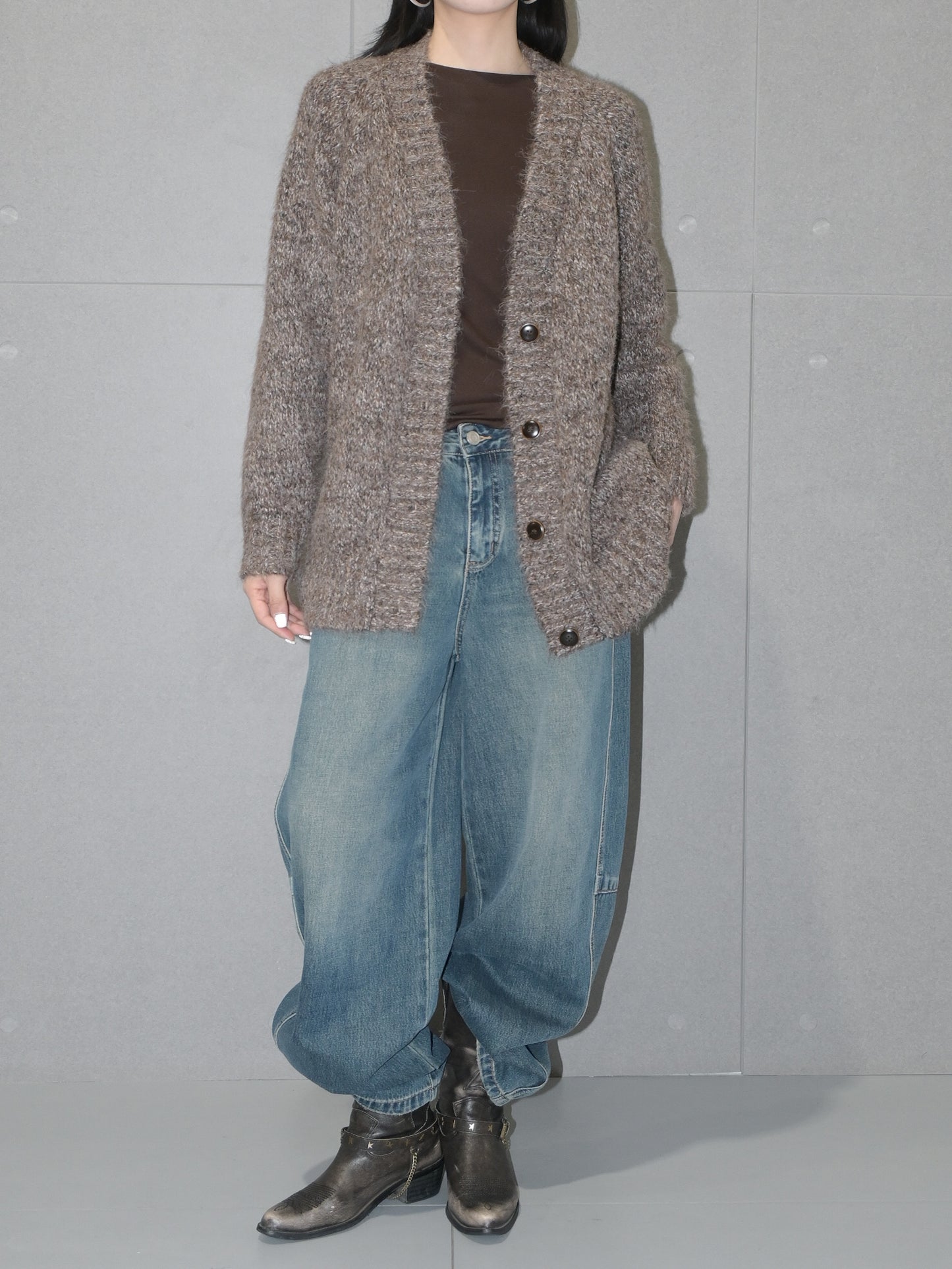 Oversized Merino Wool Cardigan