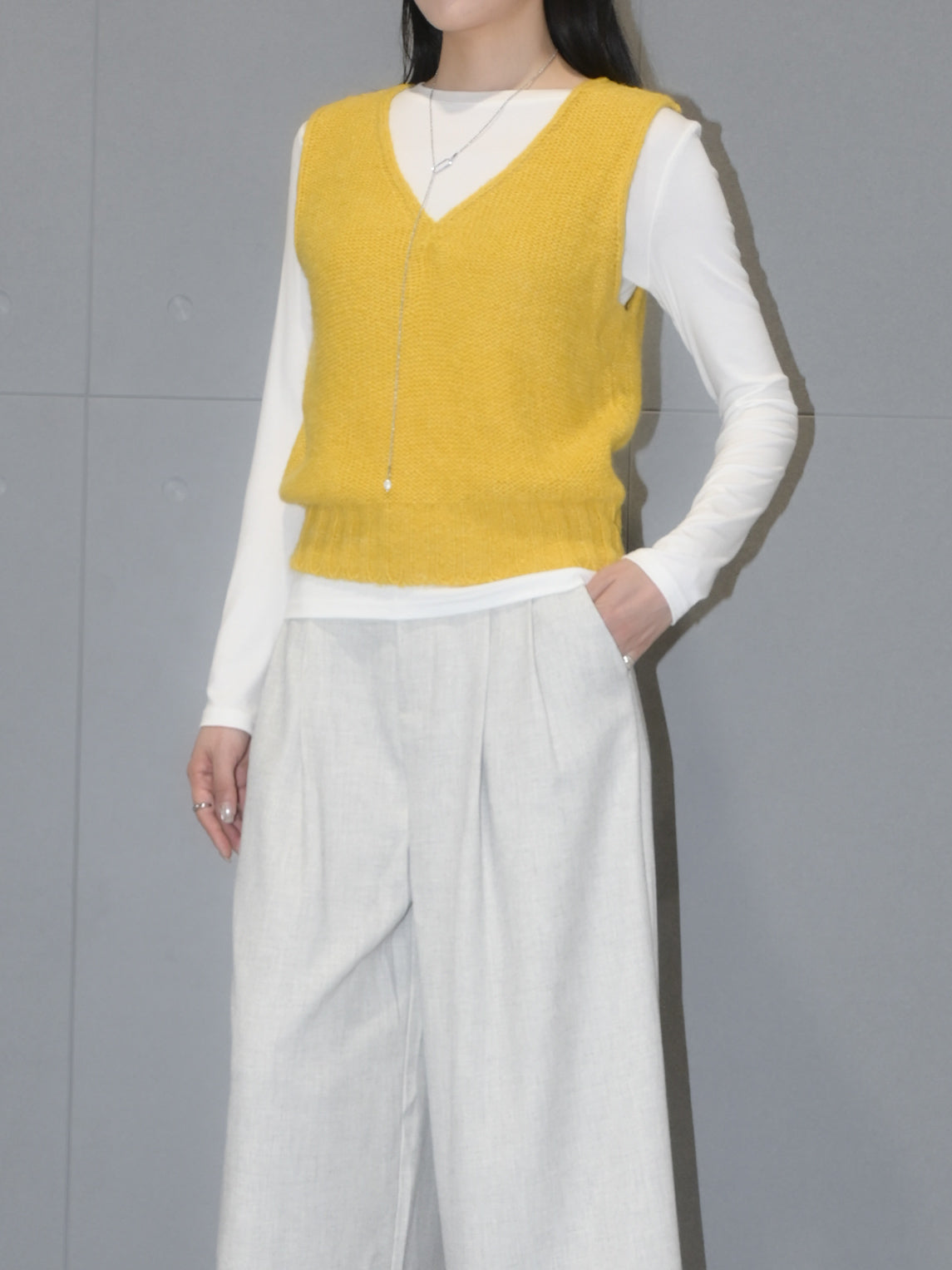 Wool Rolled Edge Vest