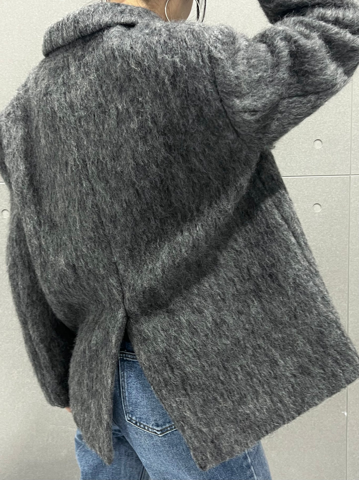 Straight Cut Mohair Blazer