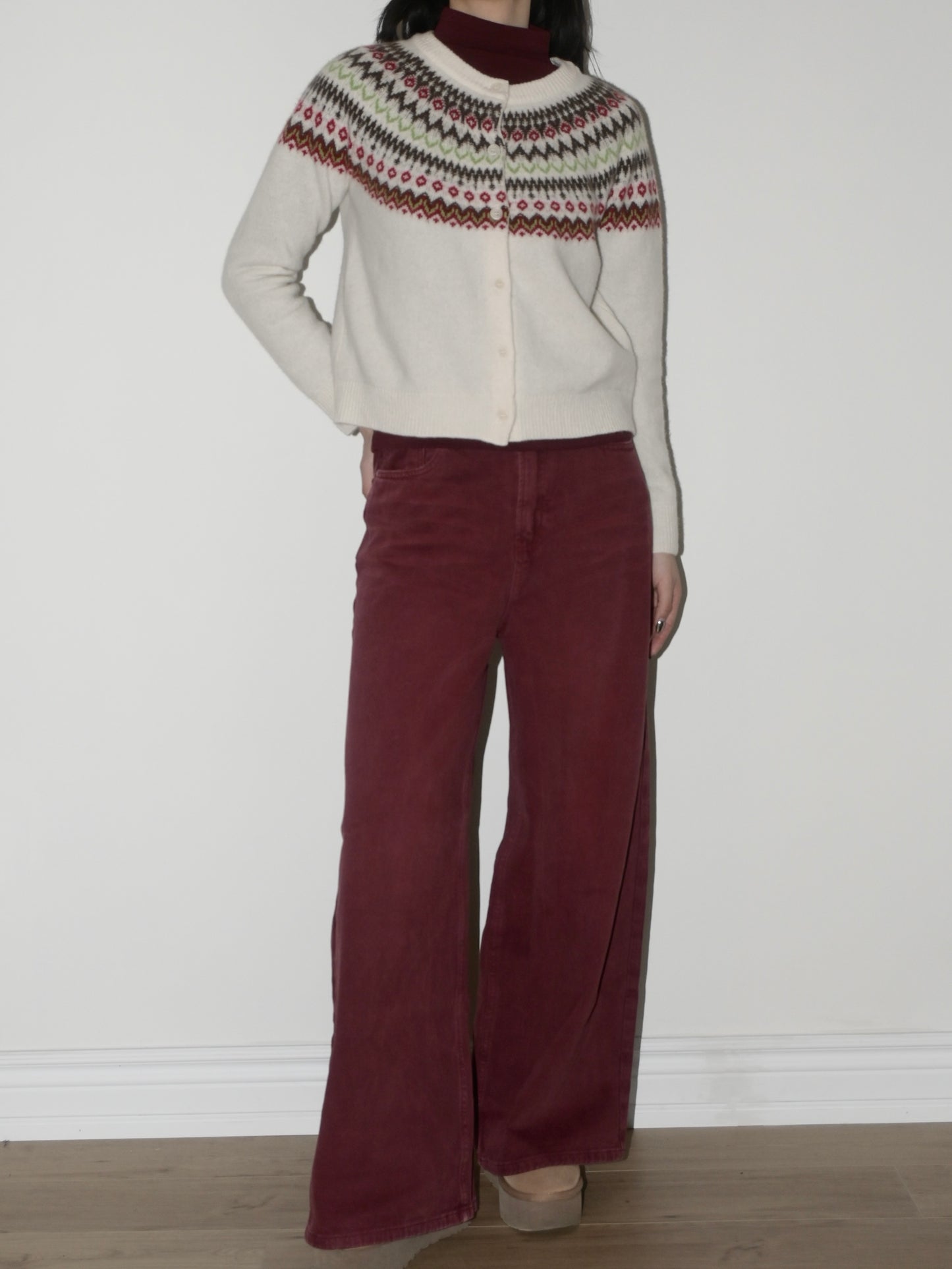 Fair Isle Merino Cardigan