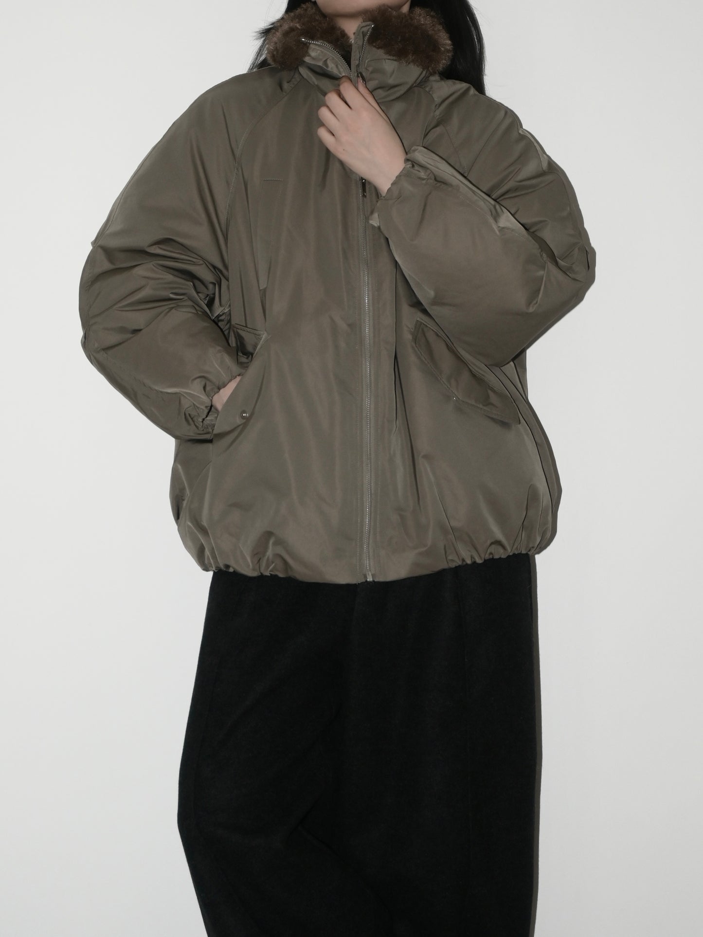 Faux-Fur-Trim Down Parka