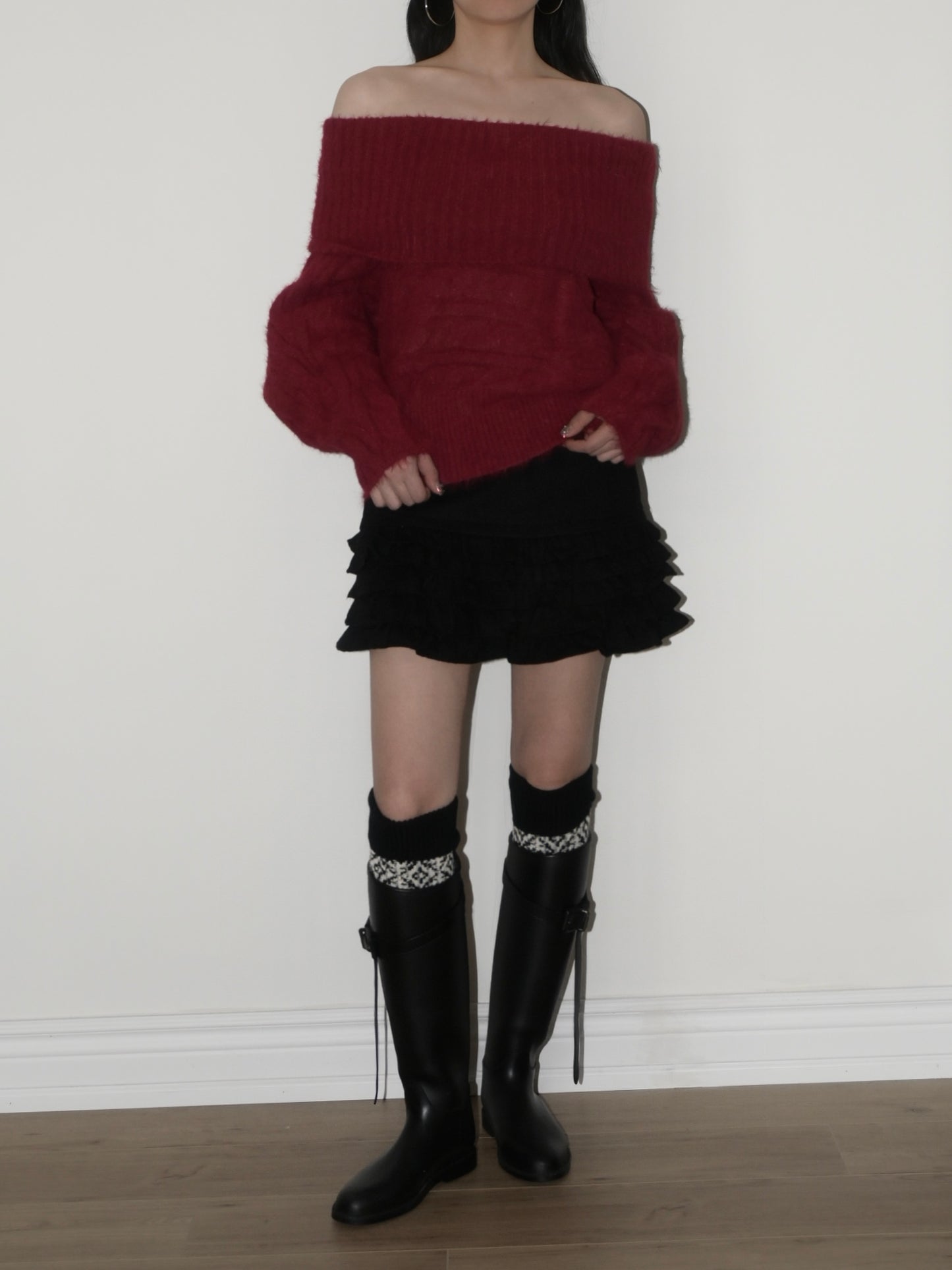 Fairisle Wool Leg Warmers