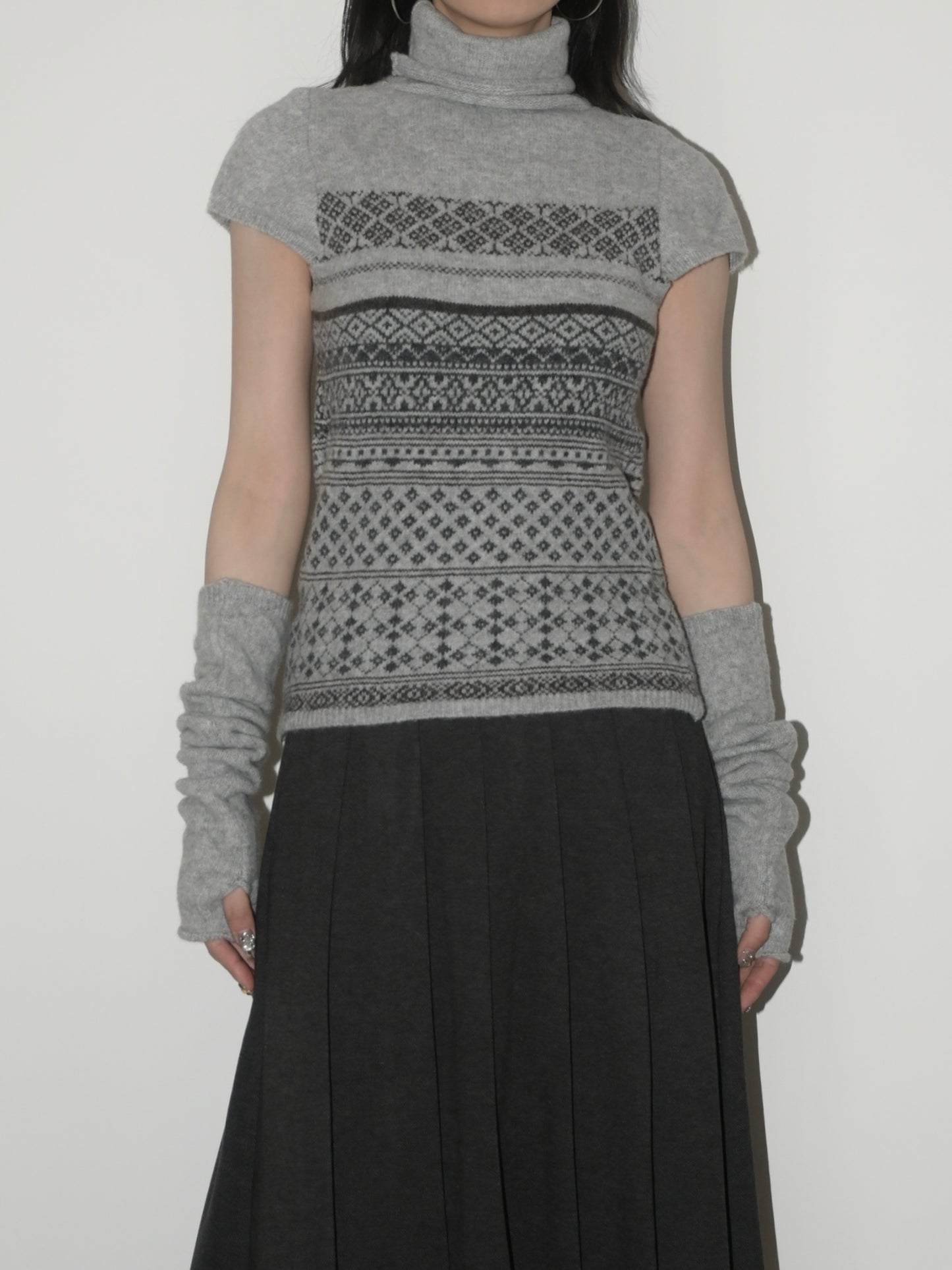 Fair Isle Turtleneck Sweater