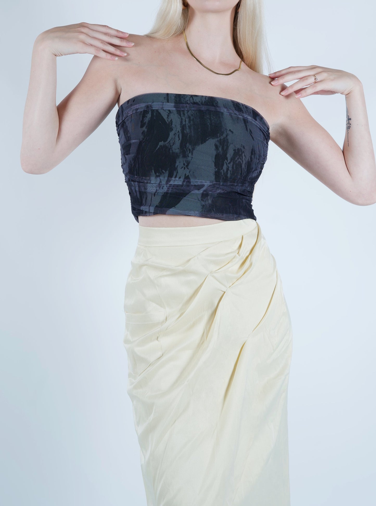 Maxi Slip Skirt Cream