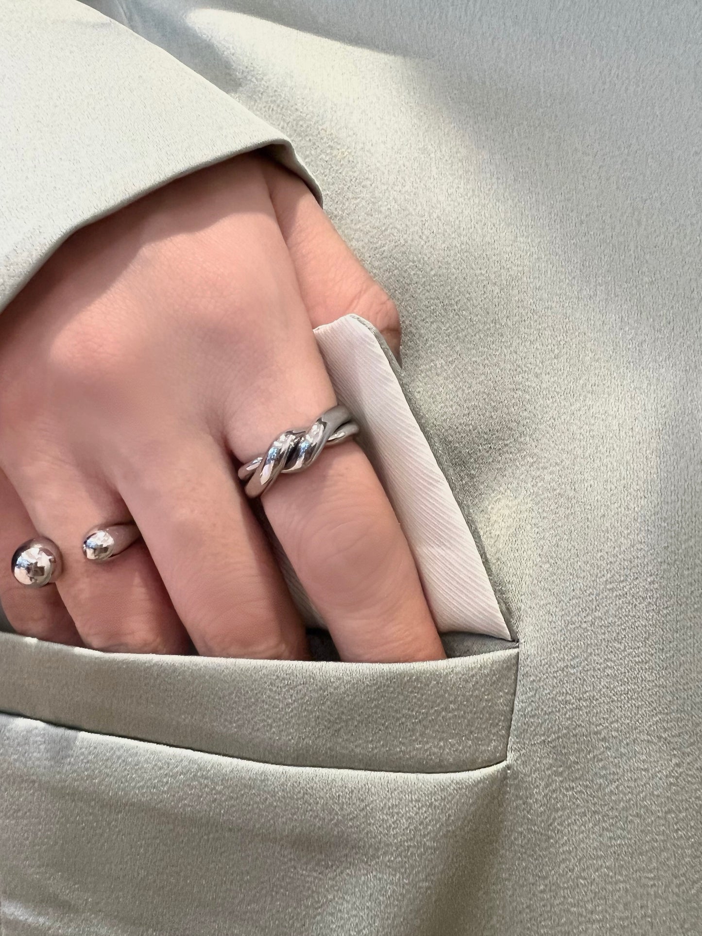 Cross Love Knot Ring