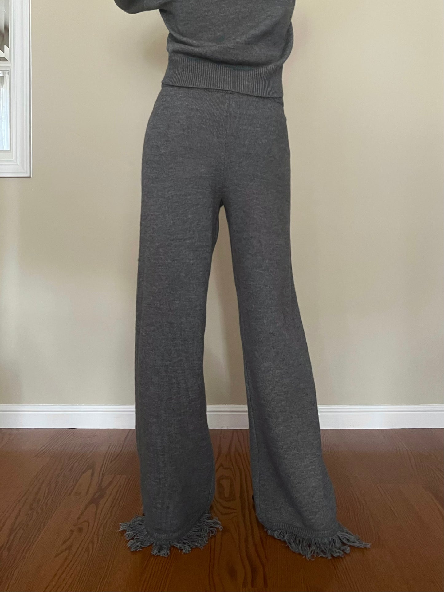 Tessa Knit Trousers Grey