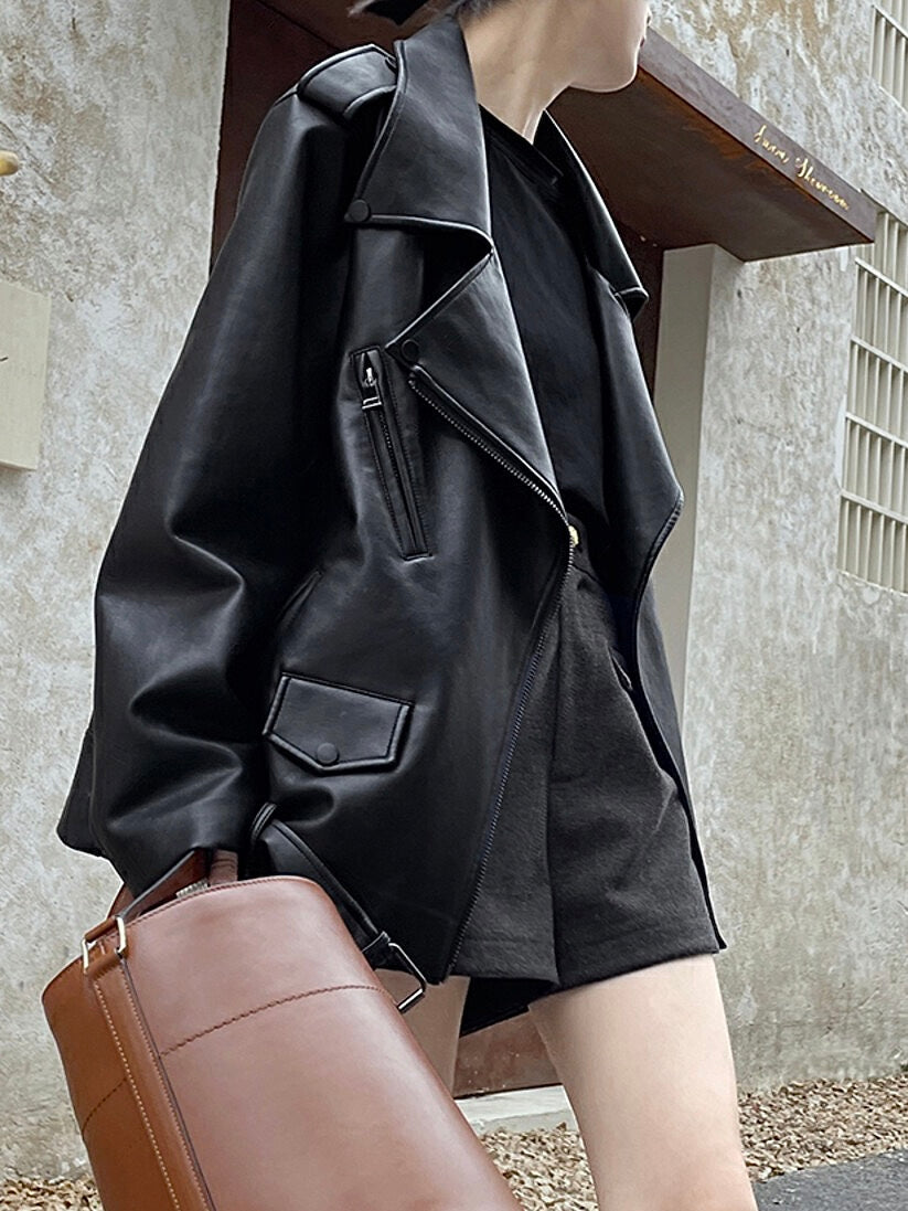 Oversized Biker Jacket