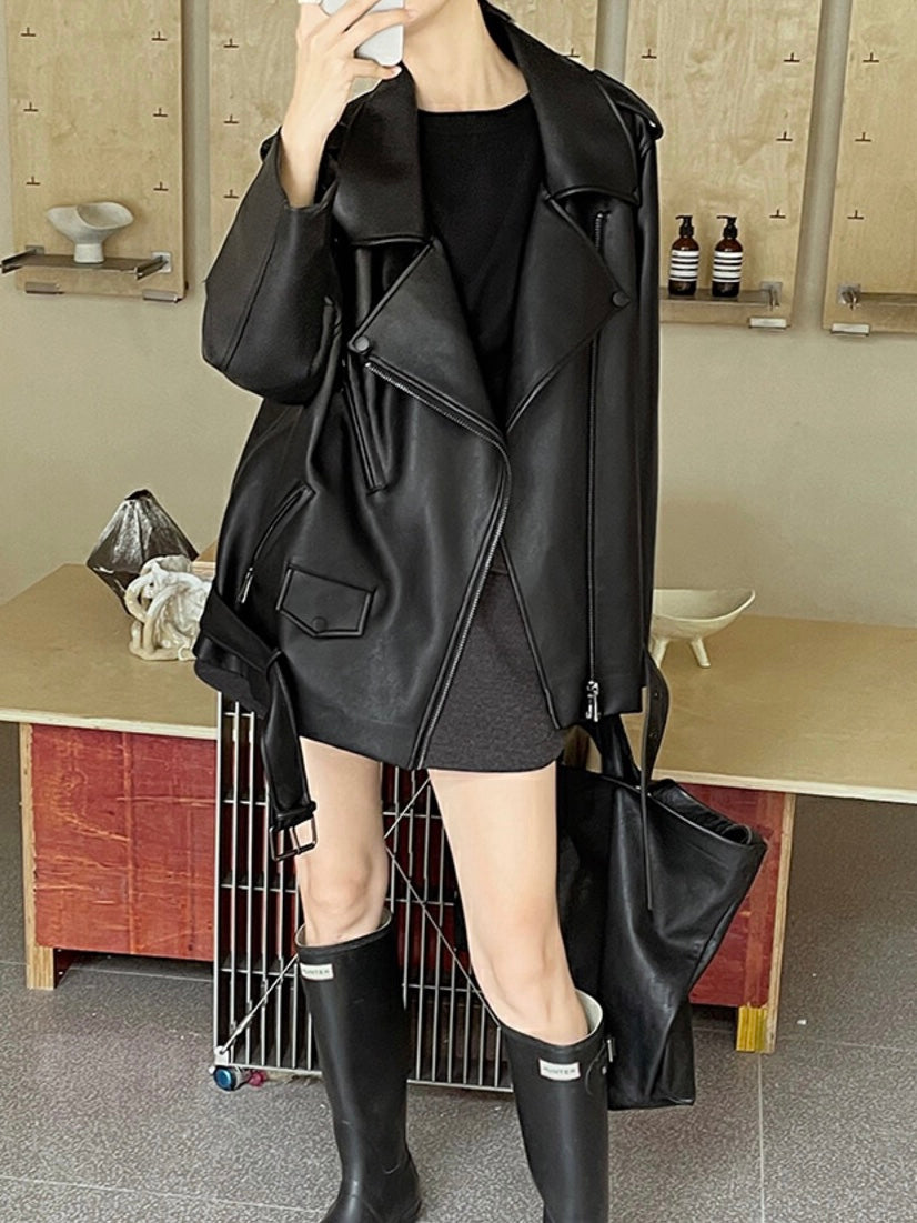 Oversized Biker Jacket