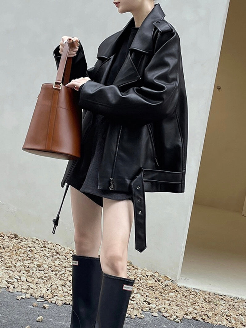 Oversized Biker Jacket