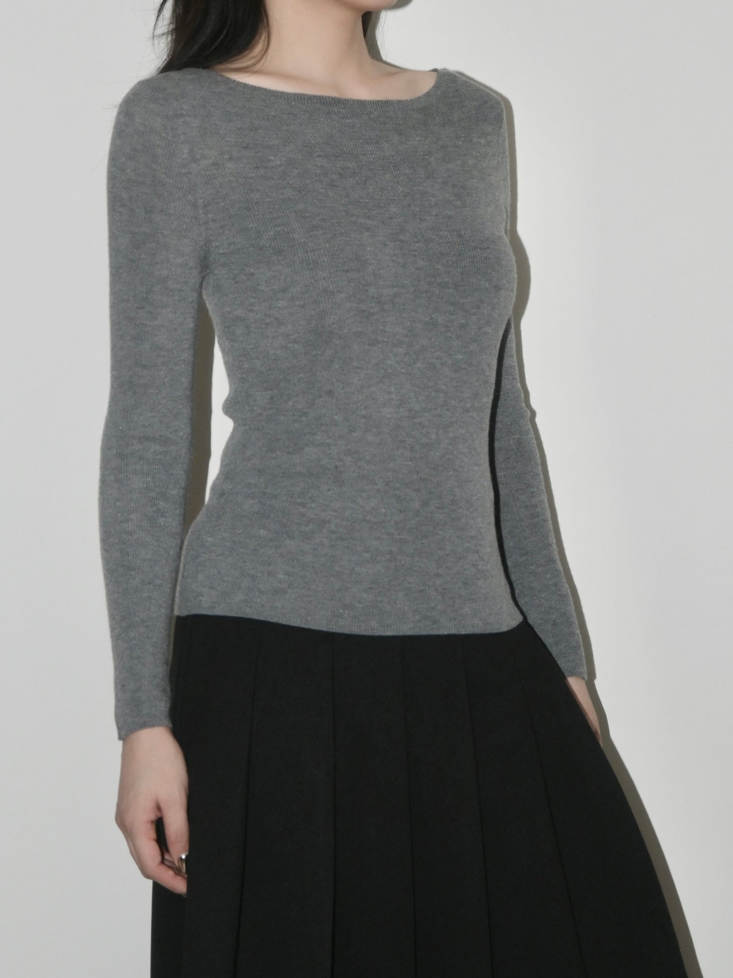 Boatneck Wool Sweater