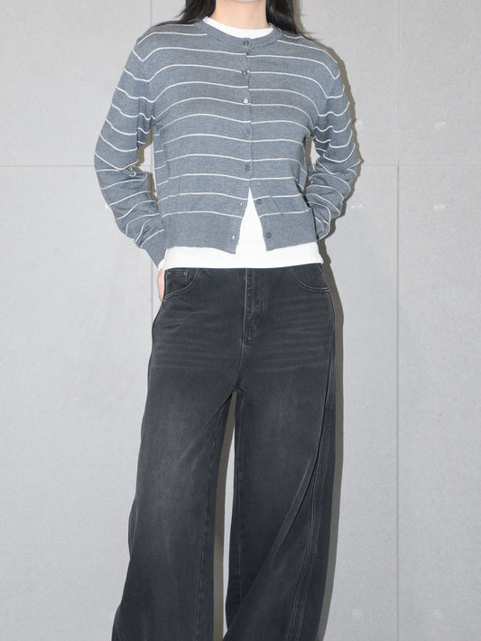 Striped Wool Cardigan