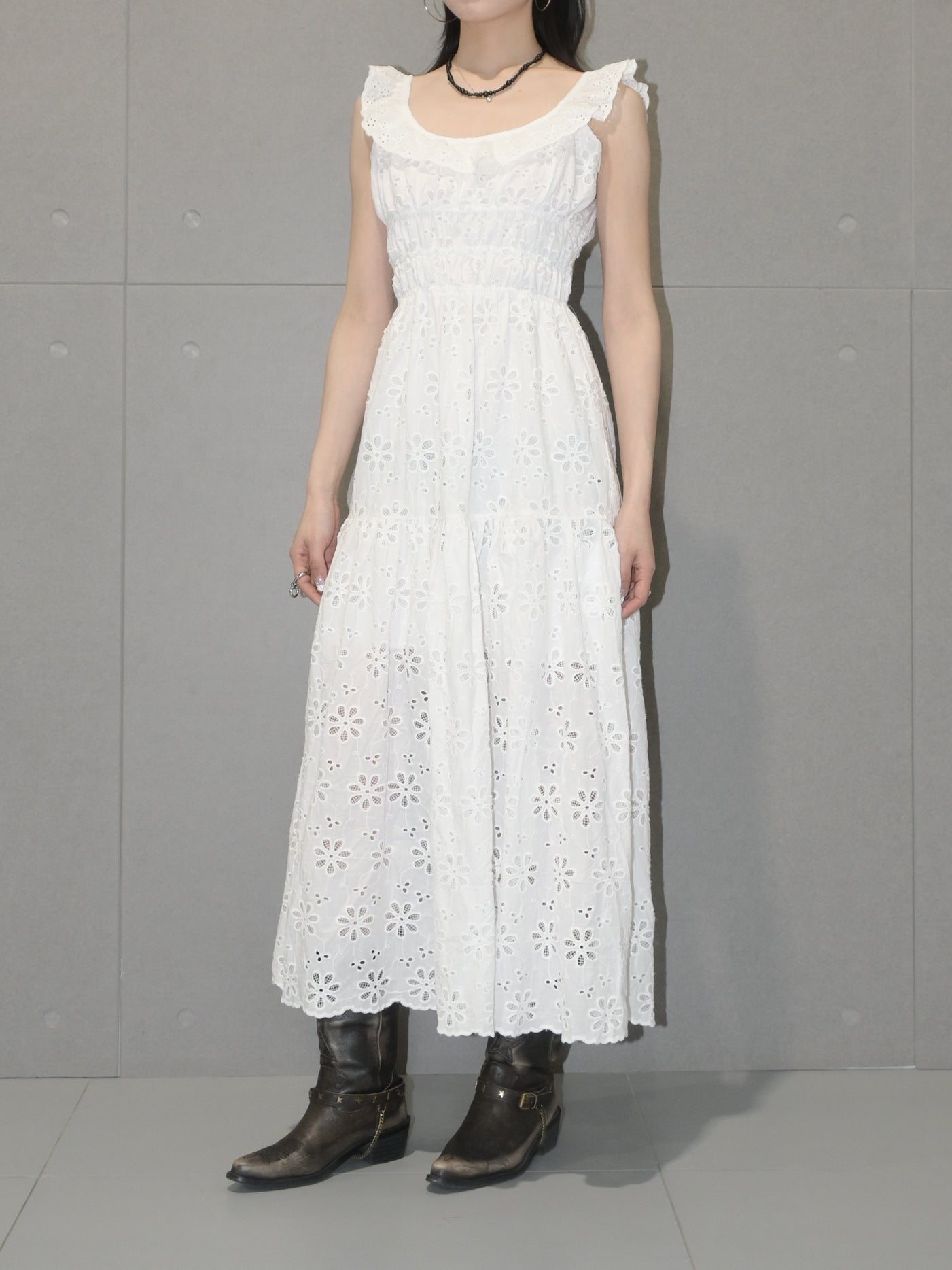 Eyelet Maxi Dress