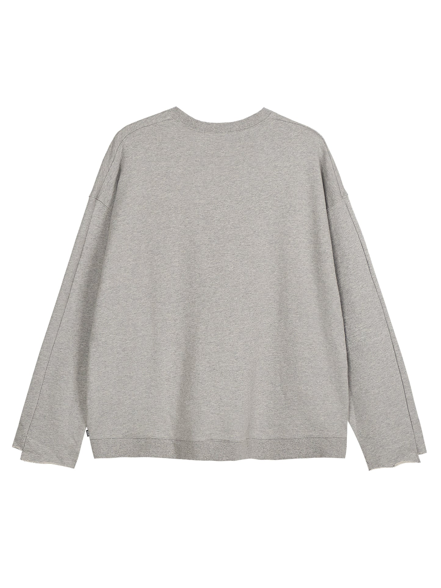 SPELLEDIT RAW EDGE SLEEVE SWEATSHIRT