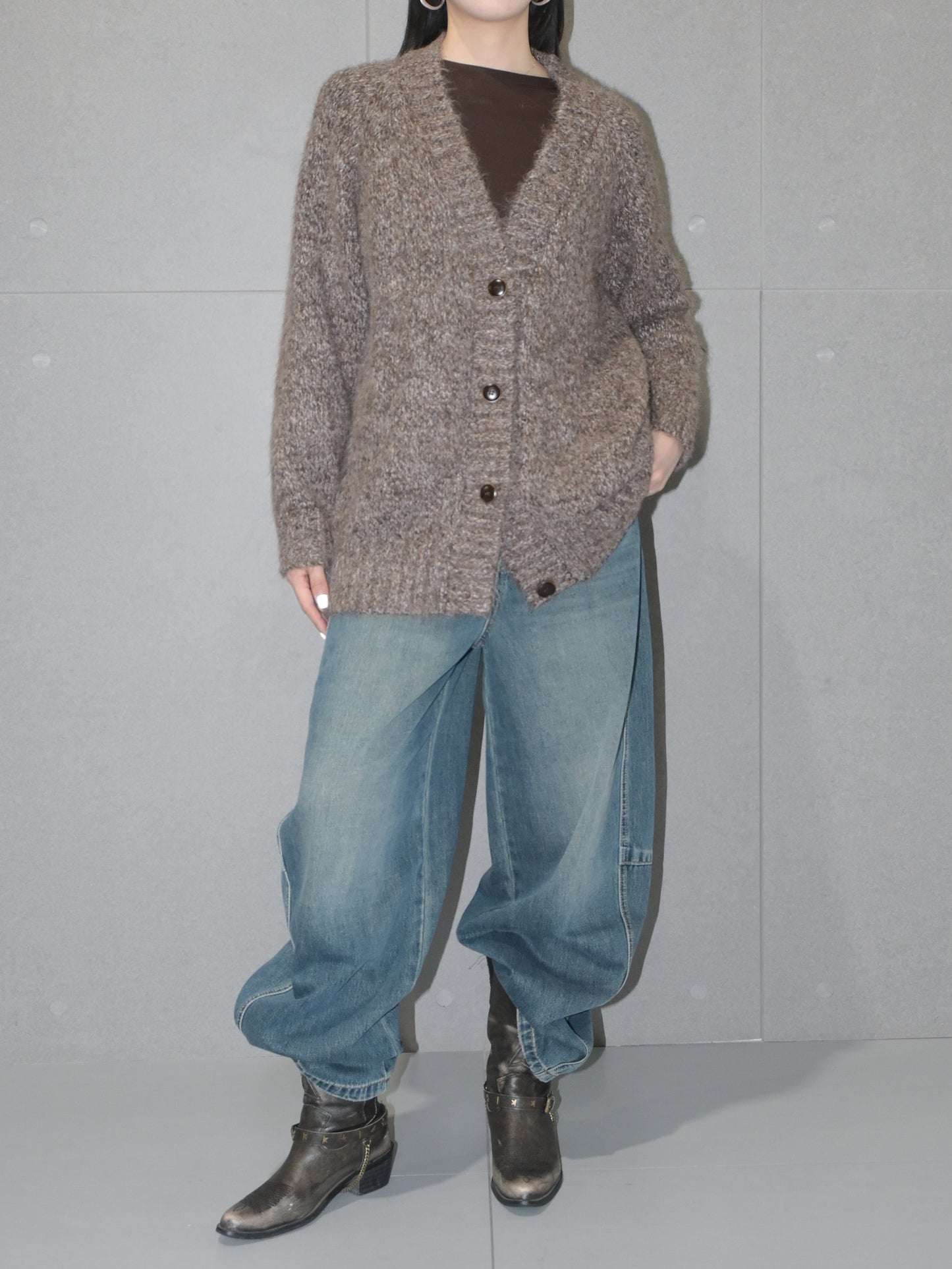 Oversized Merino Wool Cardigan