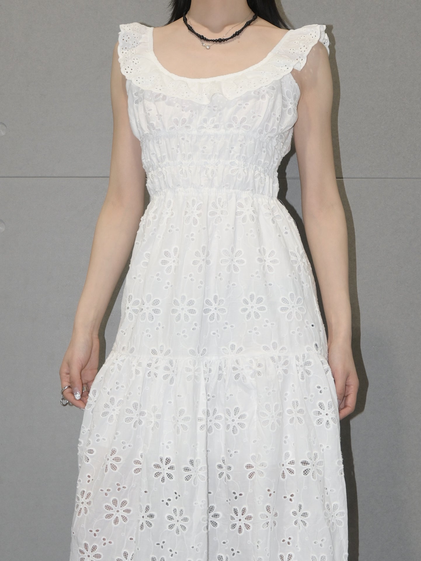 Eyelet Maxi Dress