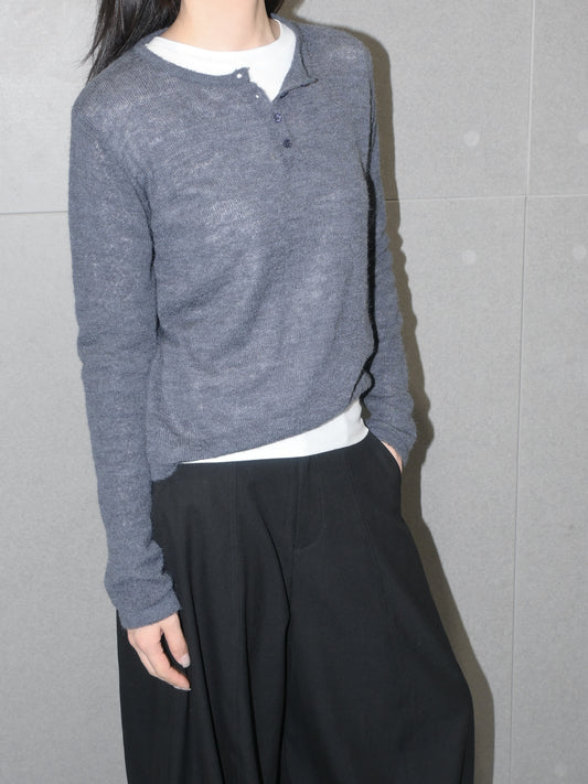 Henley Wool Sweater