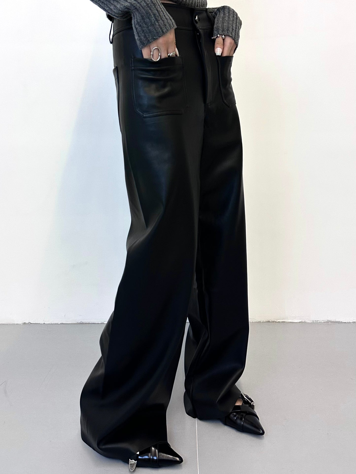 Lalie Vegan Leather Pants
