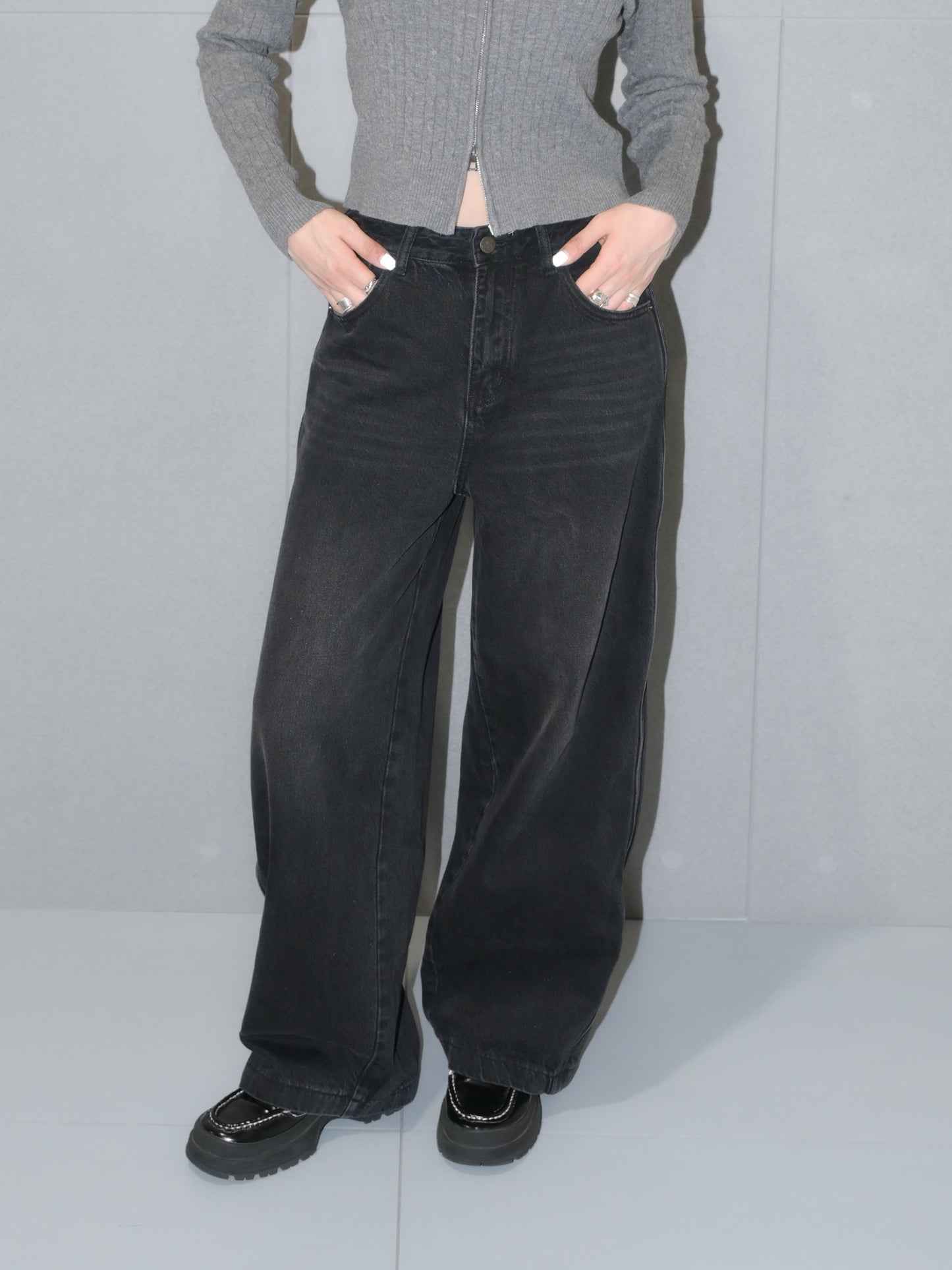 Faded Black Jean