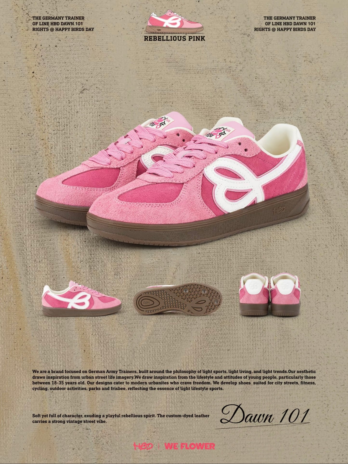 HBDxWe Flower Sneakers