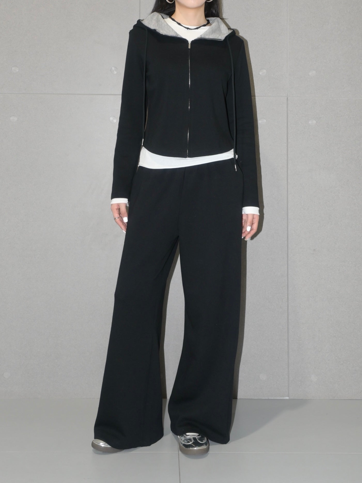 Chic Hoodie Wool Set Pant