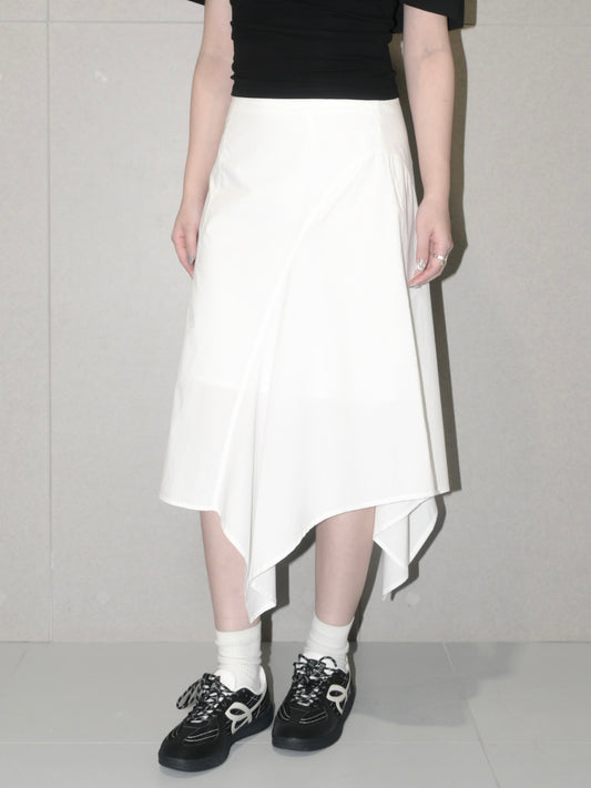 Asymmetric Cotton Skirt