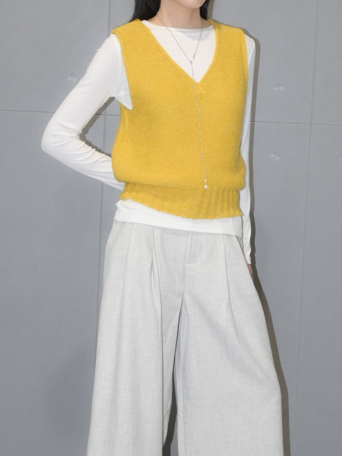 Wool Rolled Edge Vest