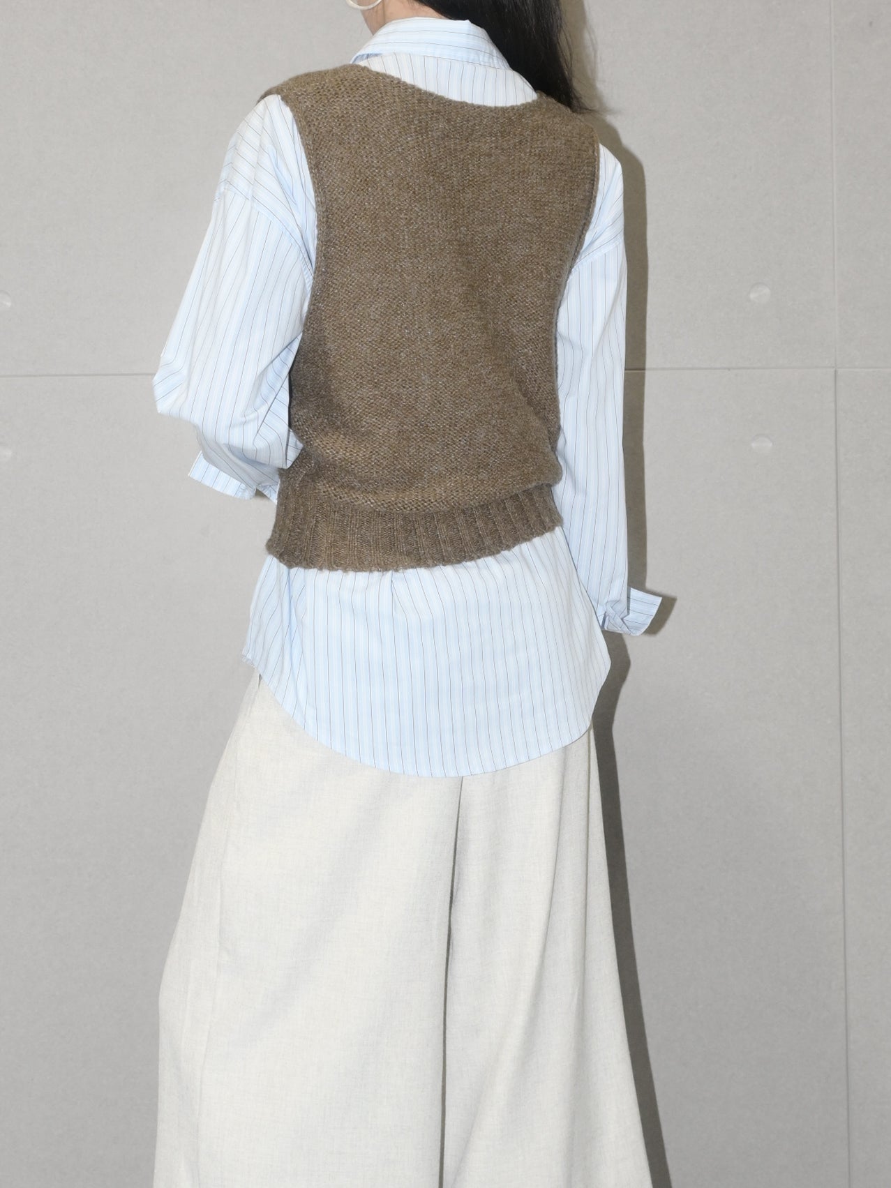 Wool Rolled Edge Vest