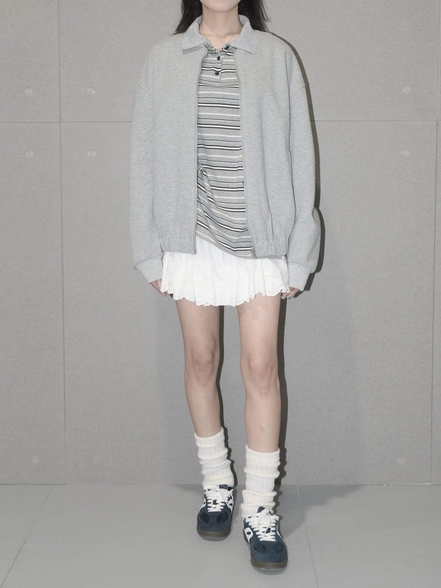 Cotton Eyelet Mini Skirt