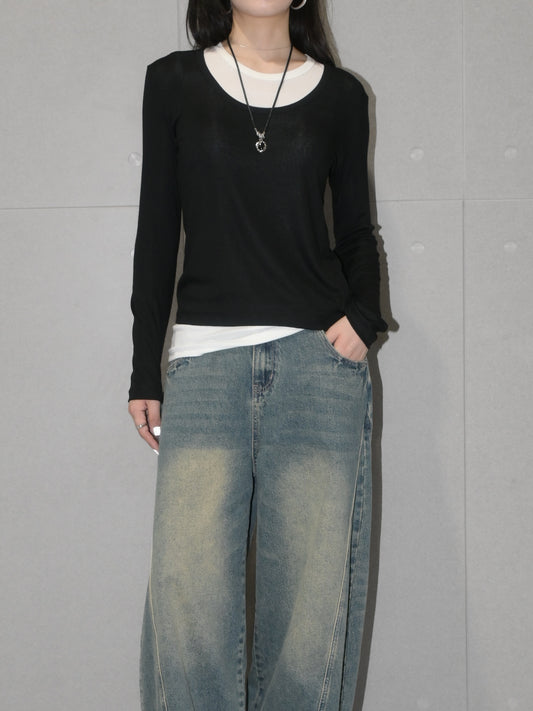 Tencel Layered Longsleeve