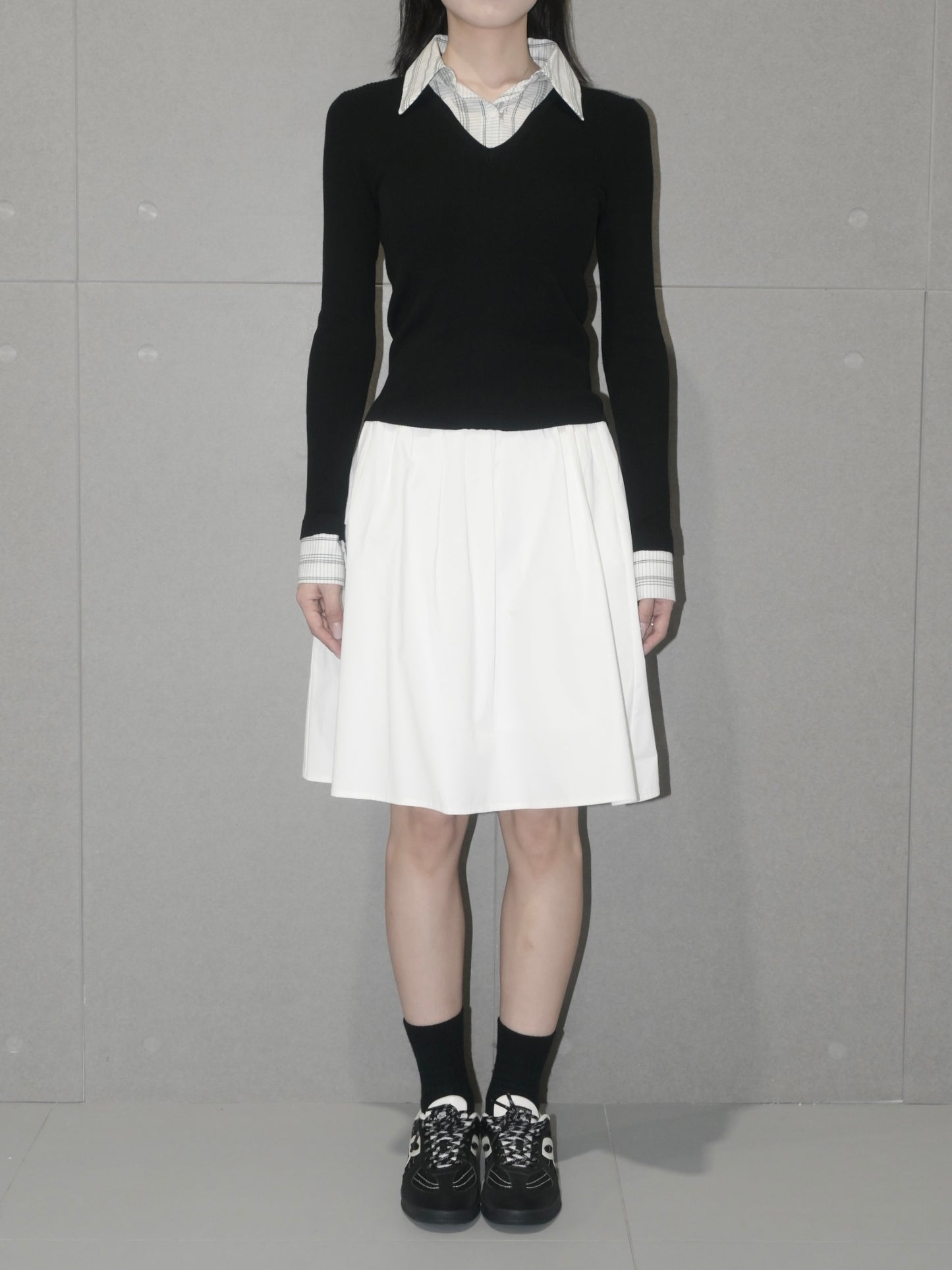 Cotton Midi Skirt