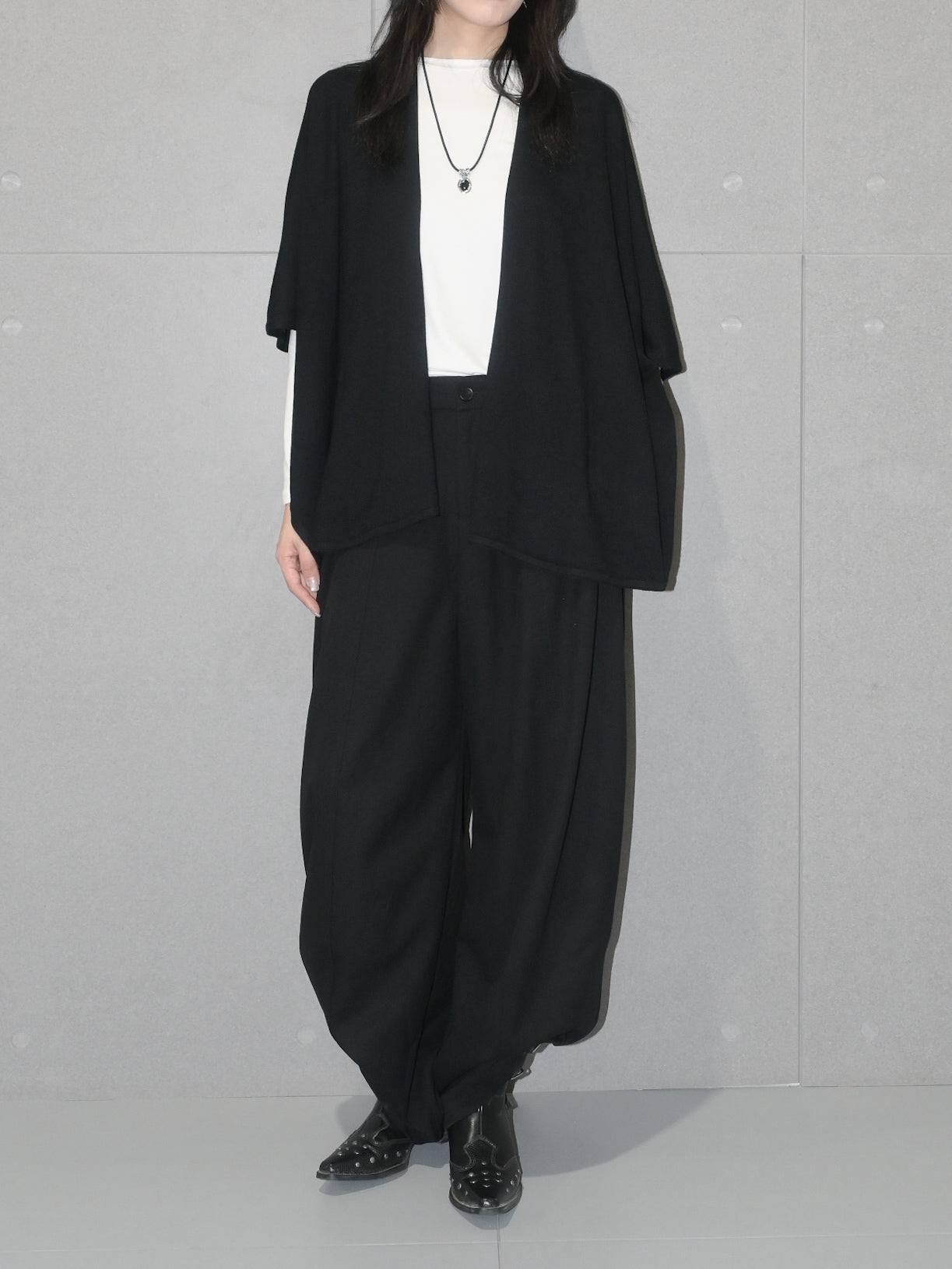 Asymmetric Wool Cardigan