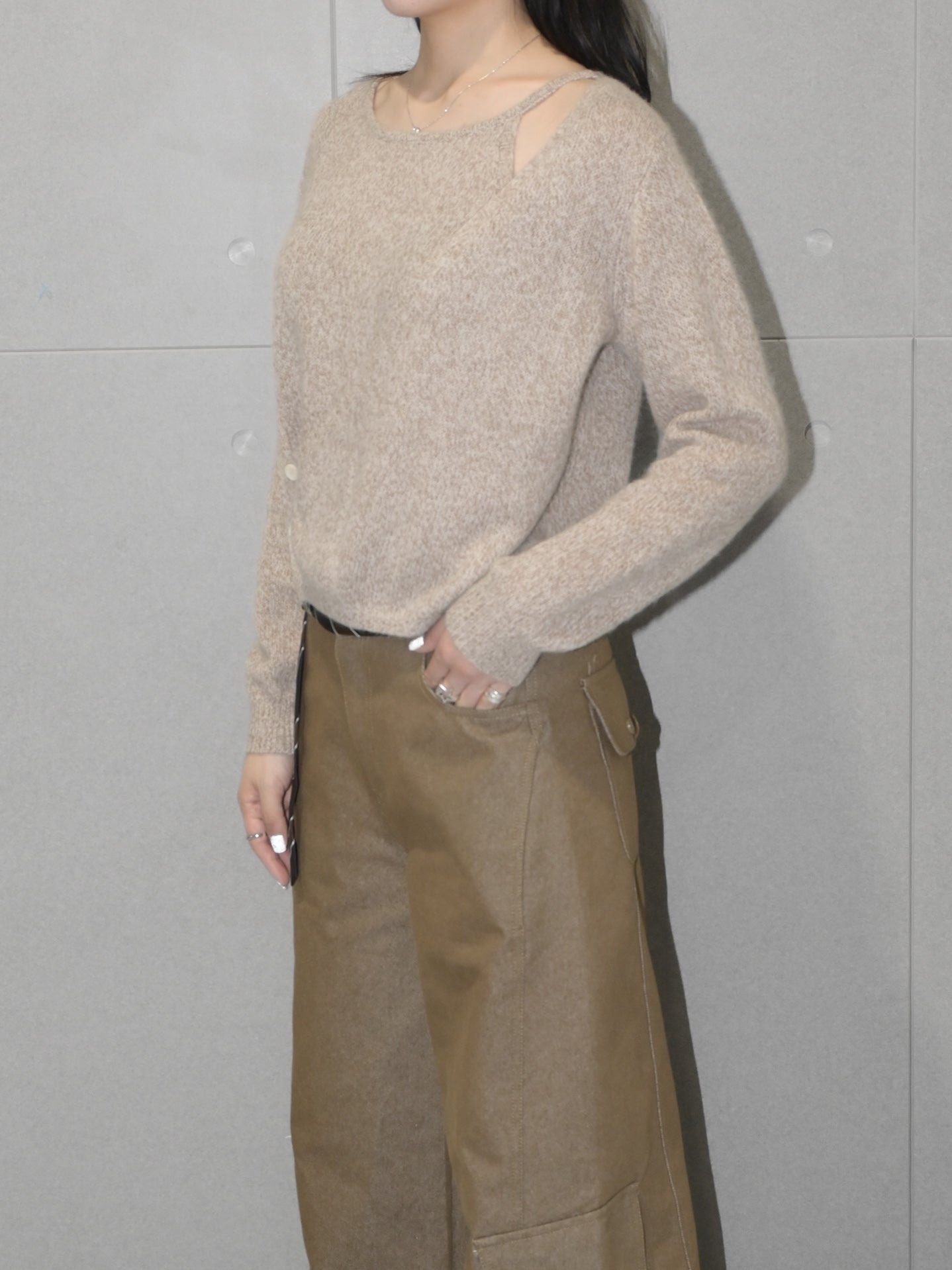 Merino Wool Wrap Sweater