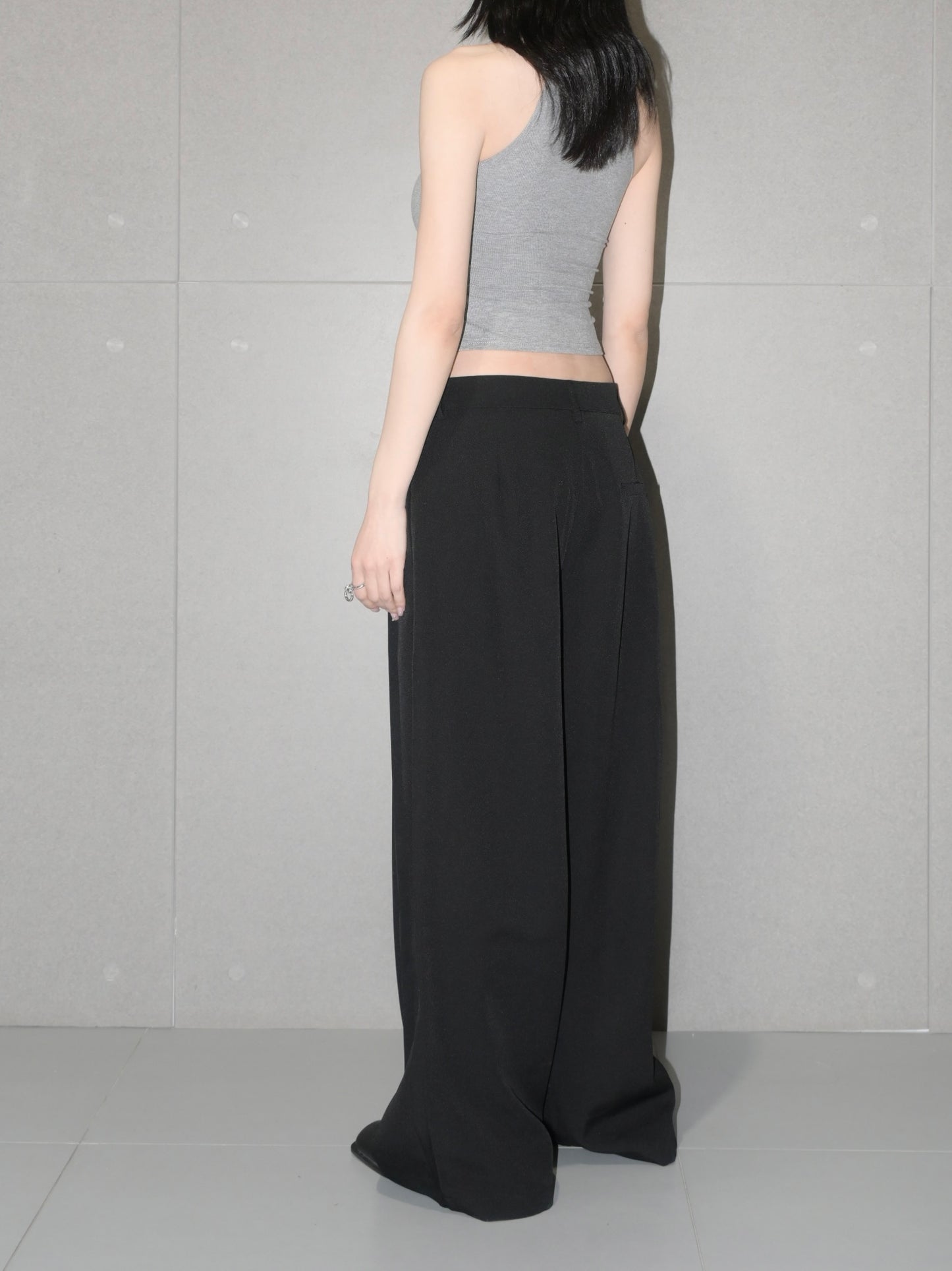 Drapey Multi Pleats Trouser
