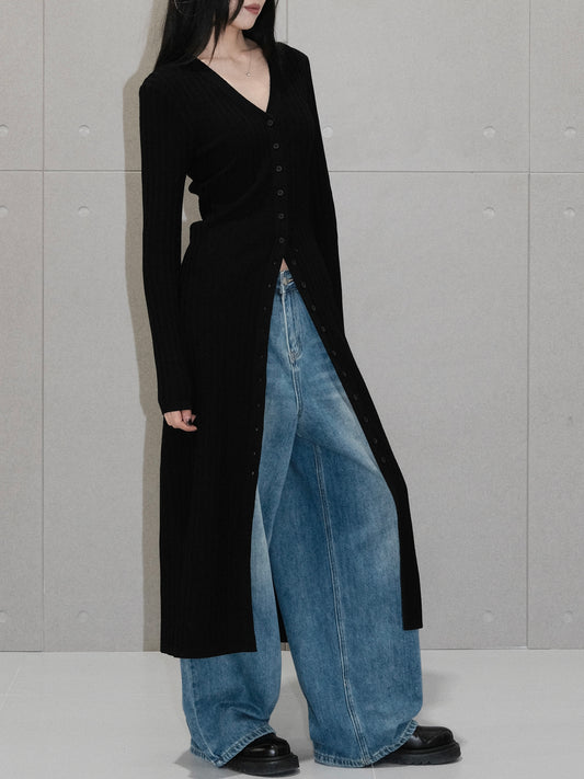 Kelly V Neck Long Cardigan