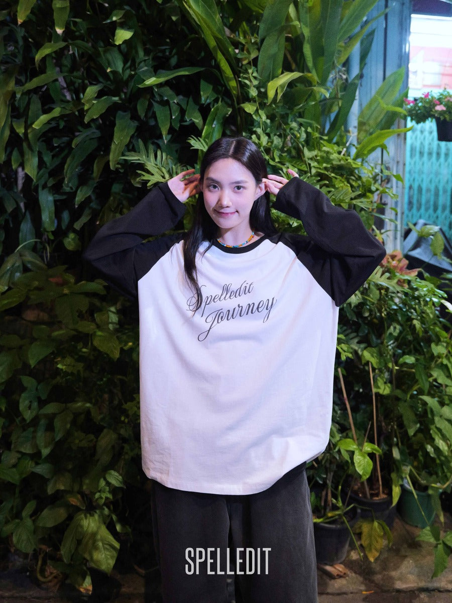 SPELLEDIT CALLIGRAPHY RAGLAN LONG SLEEVE