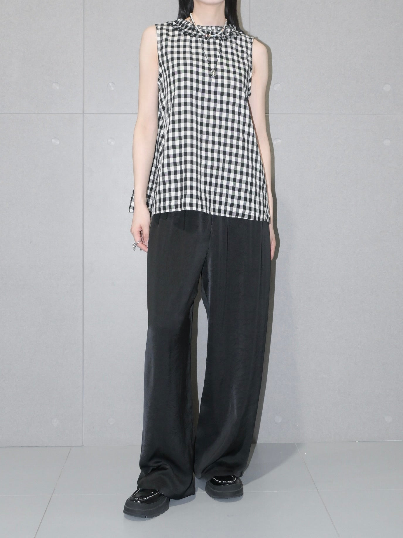 Crinkled Satin Pant