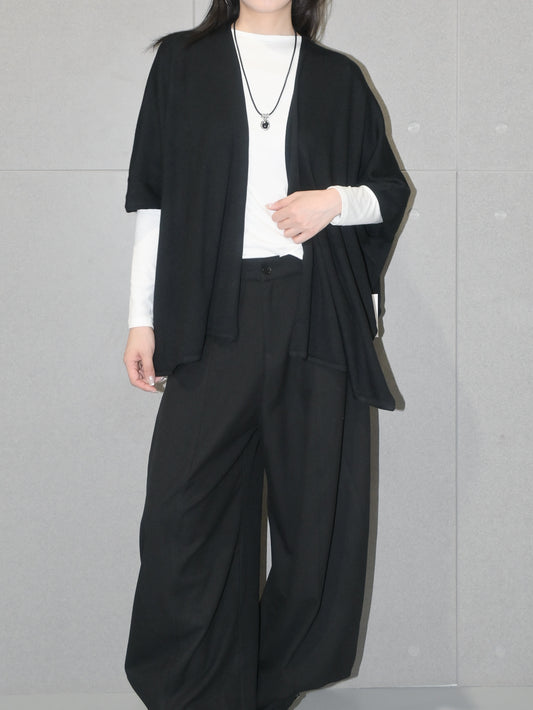 Asymmetric Wool Cardigan