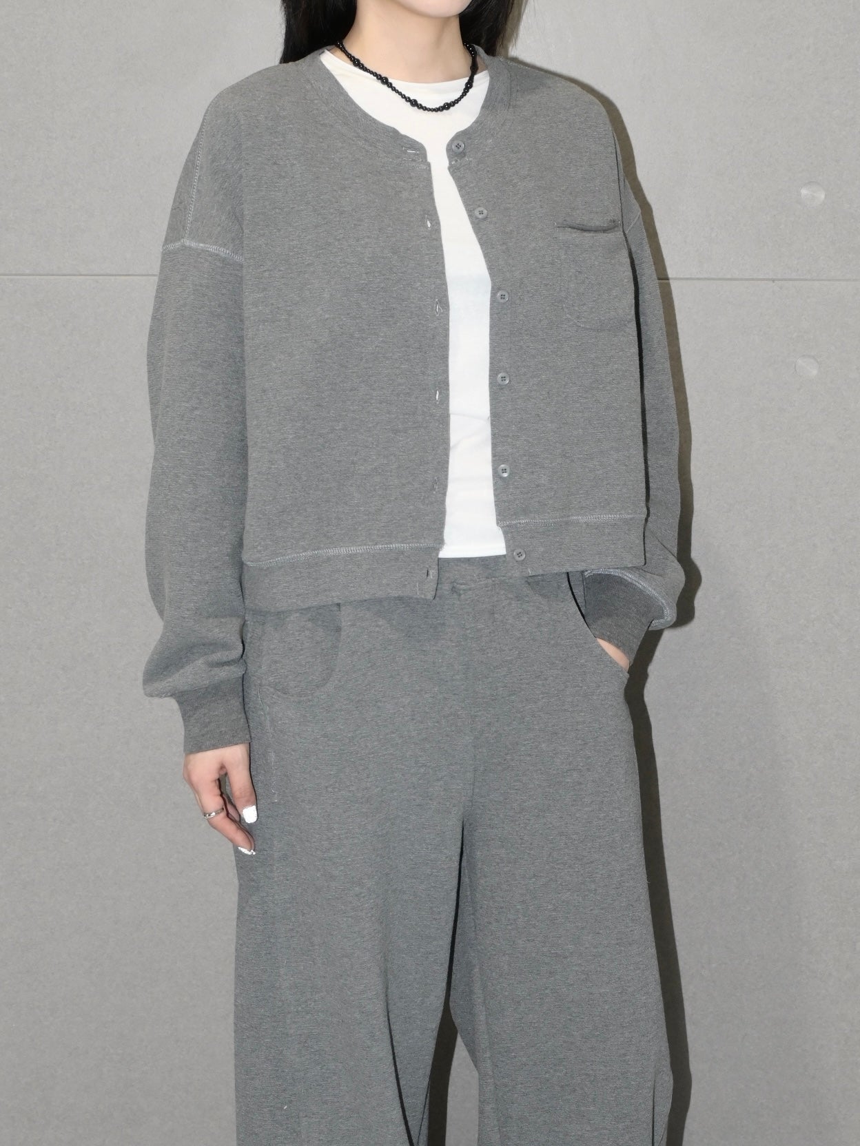 Cozy Textured Set Jacket
