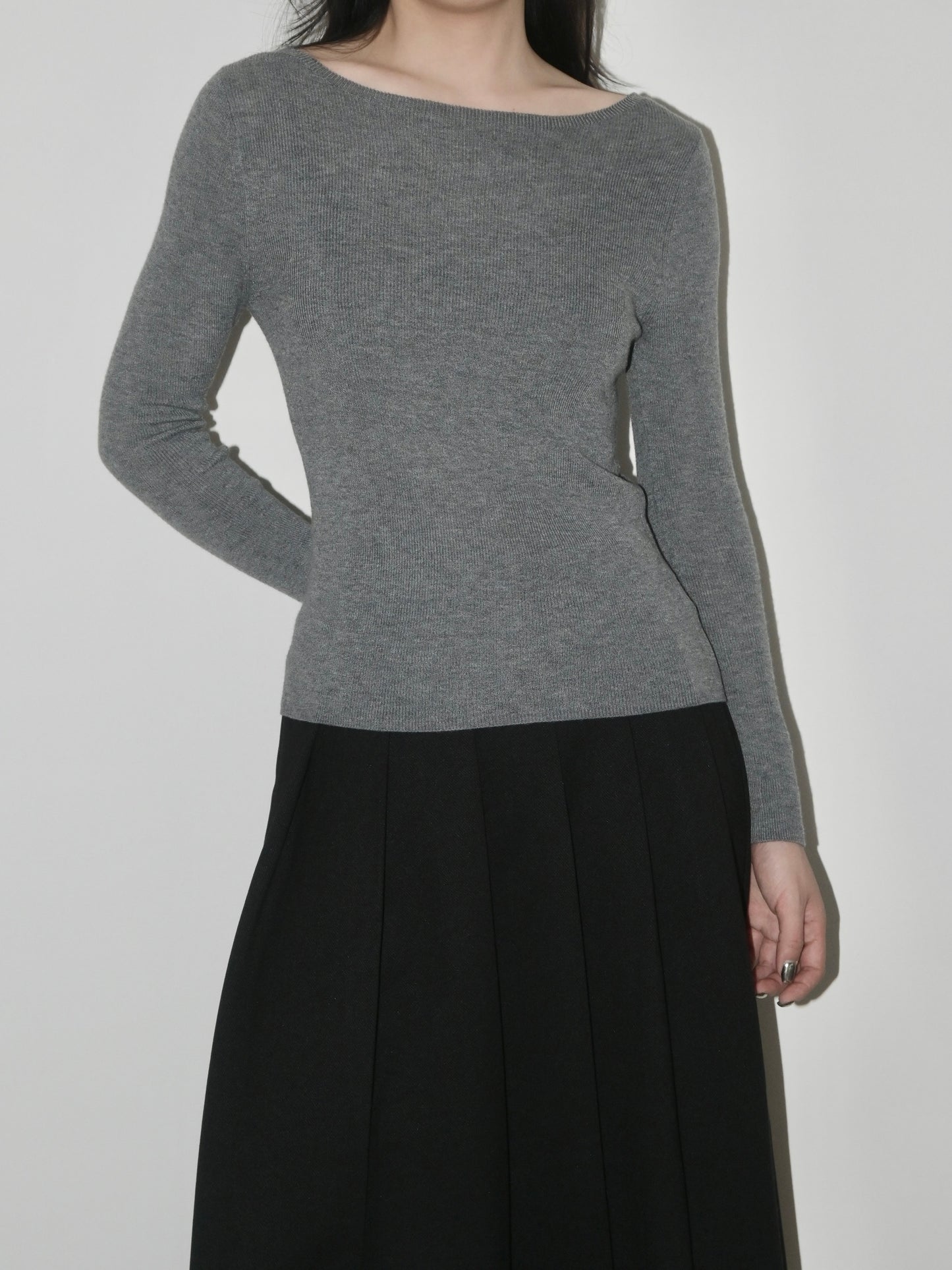 Boatneck Wool Sweater