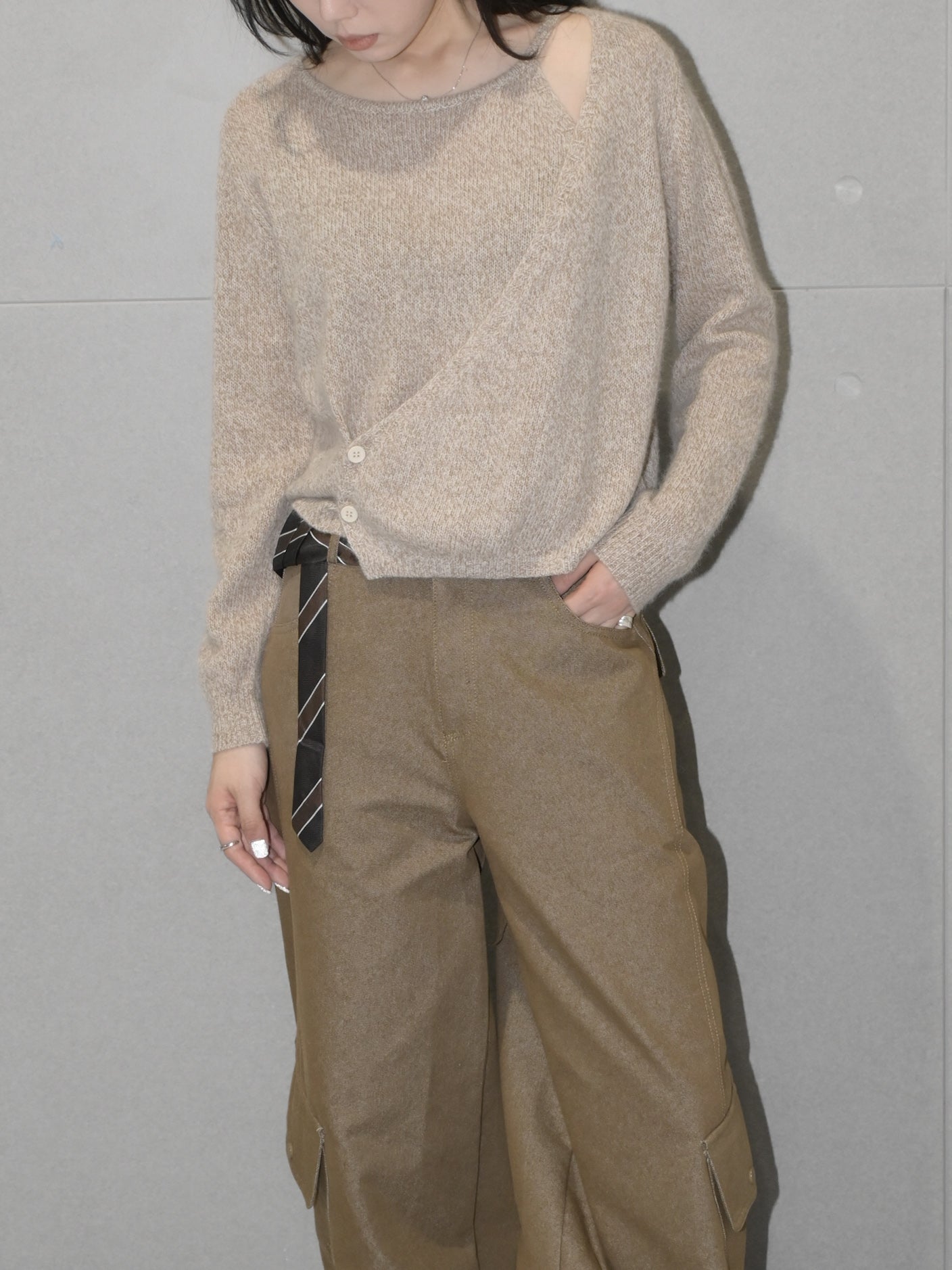 Merino Wool Wrap Sweater