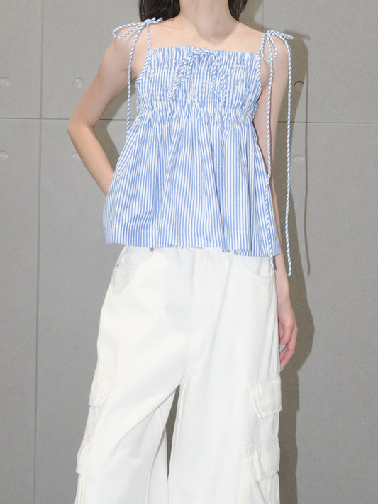 Smocked Babydoll Cami Top