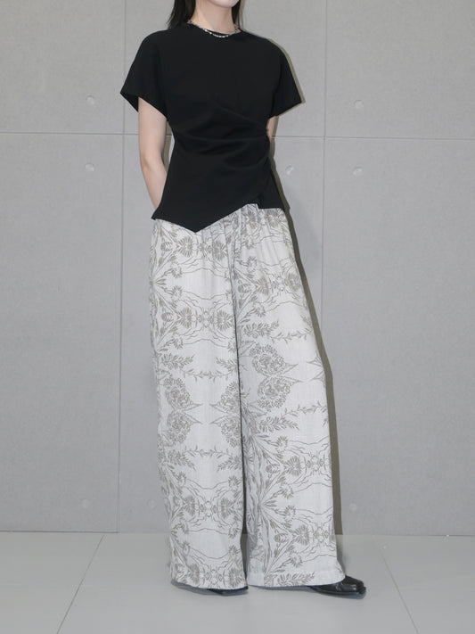 Floral Linen Pant