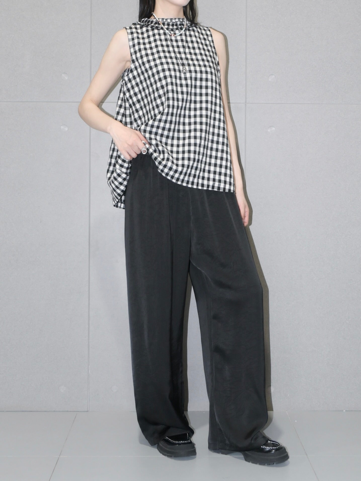 Crinkled Satin Pant