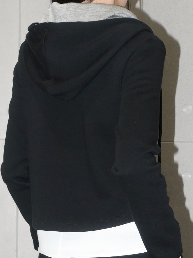 Chic Hoodie Wool Set Jacket