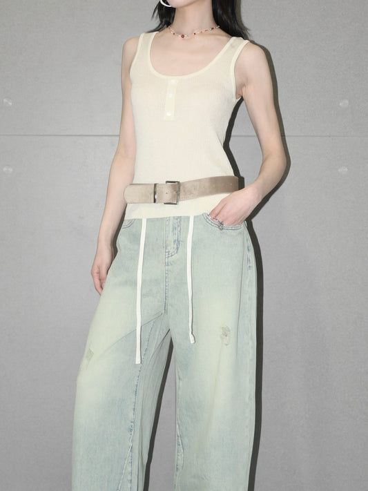 Button Tank Top