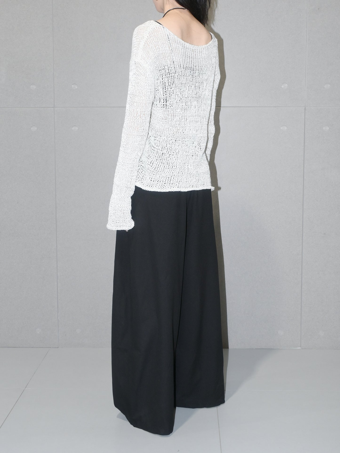 Mixed-Color Knit Top