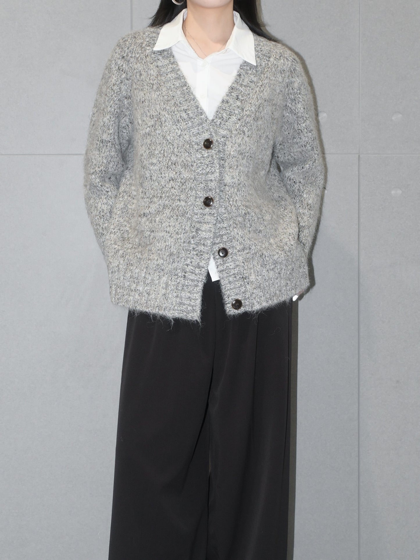 Oversized Merino Wool Cardigan