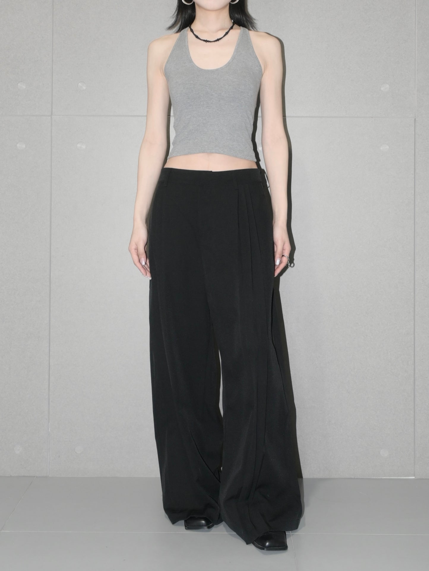 Drapey Multi Pleats Trouser