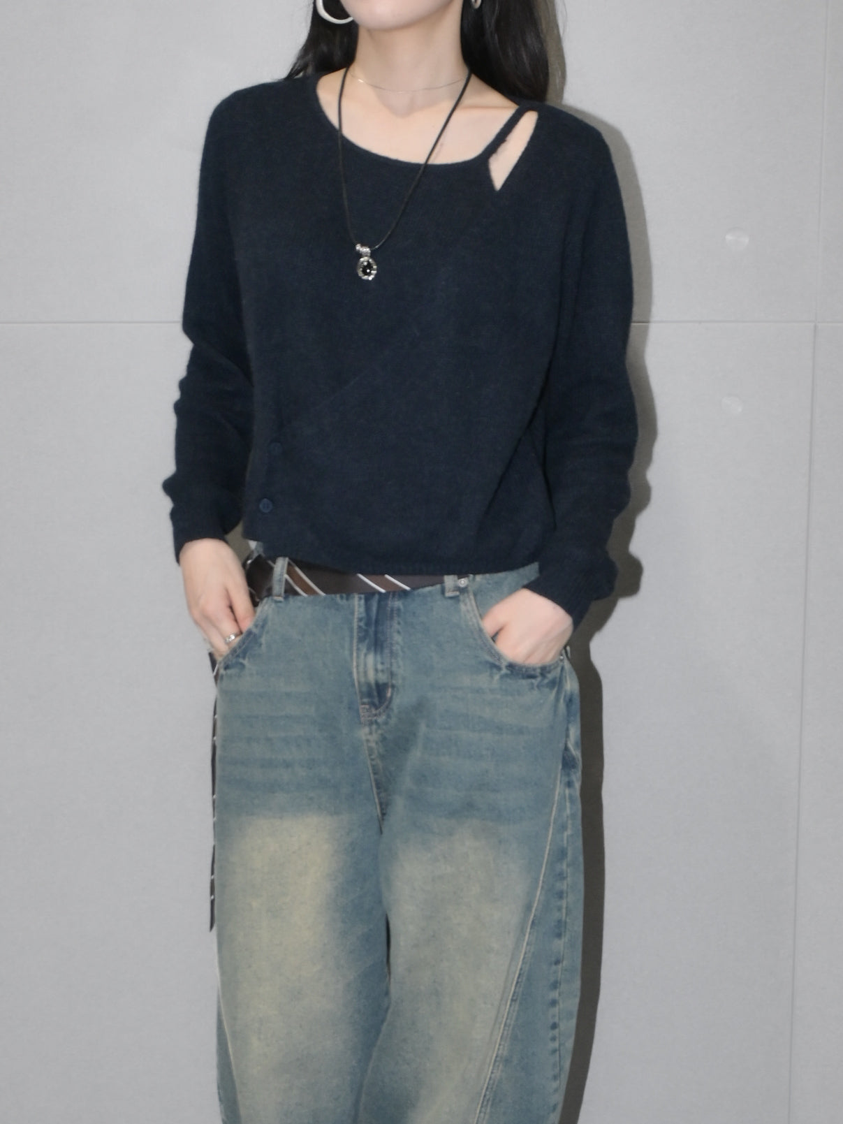 Merino Wool Wrap Sweater
